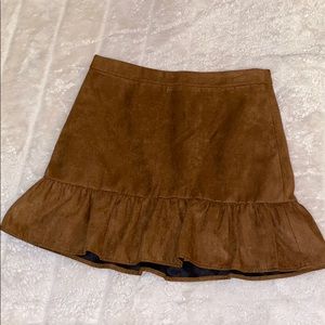 J crew brown mini skirt 🌼